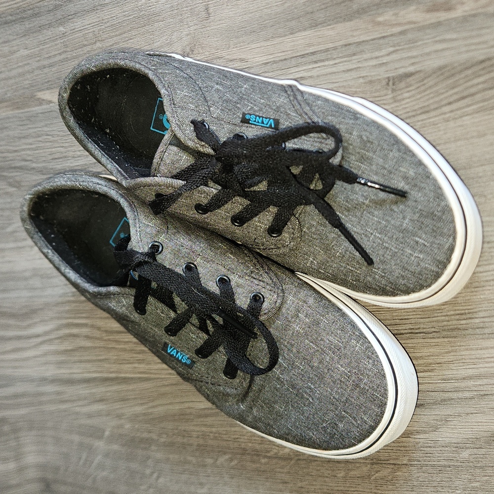 Vans Off the Wall charcoal grey sneakers, size 7